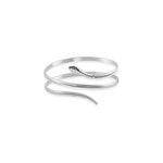 Bracelet jonc solitaae argent blanc