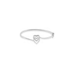Bracelet jonc veronike argent blanc oxyde de zirconium