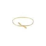 Bracelet jonc wandala plaqu or jaune