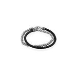 Bracelet jourdan pheonix cuir noir