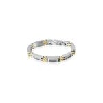 Bracelet jourdan zephir acier bicolore dore / blanc