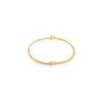 Bracelet lamyae plaqué or jaune oxyde de zirconium Bracelet lamyae plaqué or jaune oxyde de zirconium