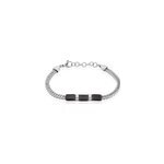Bracelet leonard acier bicolore
