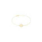 Bracelet levon or jaune oxyde de zirconium Bracelet levon or jaune oxyde de zirconium