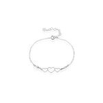 Bracelet love love argent blanc oxyde de zirconium