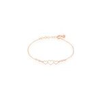 Bracelet love love argent rose oxyde de zirconium