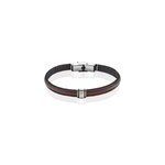 Bracelet luciene or acier bicolore