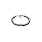 Bracelet magalos acier blanc onyx
