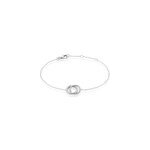 Bracelet magou argent blanc oxyde de zirconium