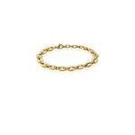 Bracelet maille acier dor cadia