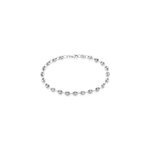 Bracelet maille argent carrus