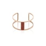 Bracelet manchette acier rose maria