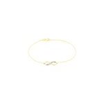 Bracelet lyana infini diamante or jaune