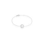 Bracelet matilda argent blanc perle de culture et oxyde de zirconium