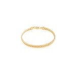 Bracelet messaline plaqu or jaune