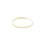 Bracelet messaline plaqu or jaune