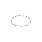 Bracelet noelle argent blanc