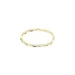 Bracelet ophelio maille alternee 1 / 1 or jaune