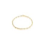 Bracelet or bicolore maille marine ronde