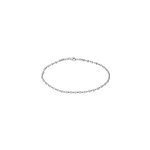Bracelet or blanc maille marine