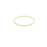 Bracelet or jaune camo maille alterne 1 / 3
