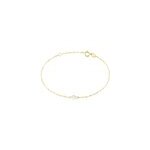 Bracelet or jaune emilee oxyde de zirconium