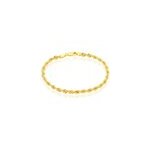 Bracelet jerry maille corde or jaune