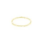 Bracelet or jaune maille alterne 1 / 3