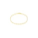 Bracelet or jaune maille cheval