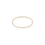 Bracelet or rose maille marine