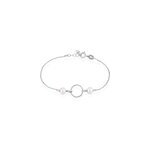 Bracelet oria argent blanc pierre de synthese