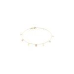 Bracelet pampilles color�es or jaune nacre