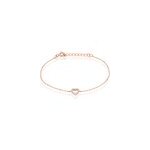 Bracelet phanie argent rose oxyde de zirconium