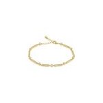 Bracelet plaqu� or epilobe oxydes de zirconium