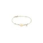 Bracelet plaqu or fulvian oxyde de zirconium