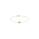 Bracelet plaqu� or radbod pierre artificielle oxydes de zirconium