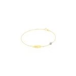 Bracelet powoo or jaune strass