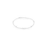 Bracelet rana argent blanc oxyde de zirconium
