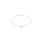Bracelet shelah argent blanc perle de culture oxyde de zirconium