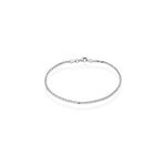 Bracelet sherihane maille palmier argent blanc Bracelet sherihane maille palmier argent blanc