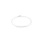 Bracelet argent blanc shiny nights oxyde de zirconium