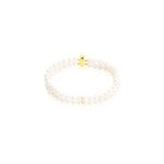 Bracelet silene 2 rangs or jaune perle de culture Bracelet silene 2 rangs or jaune perle de culture