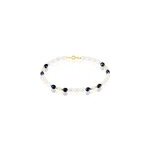 Bracelet sissie or jaune perle de culture Bracelet sissie or jaune perle de culture