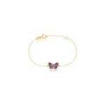 Bracelet sulivia papillon or jaune