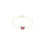 Bracelet sulivia papillon or jaune