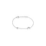 Bracelet theoline argent blanc oxyde de zirconium