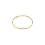 Bracelet urban flower plaqu or jaune oxyde de zirconium
