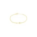 Bracelet virguinia or jaune oxyde de zirconium