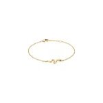 Bracelet yasha plaqué or jaune spinelle synthétique Bracelet yasha plaqué or jaune spinelle synthétique