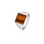 Chevalire argent blanc atilio oeil de tigre
